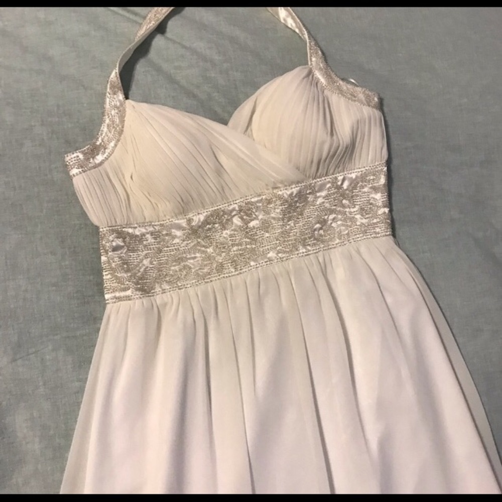 NWT Oleg Cassini  beaded halter formal dress - 14 - Picture 4 of 6